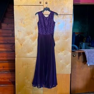 Dark purple formal dress